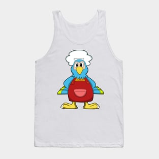 Parrot as Cook with Cooking apron Tank Top